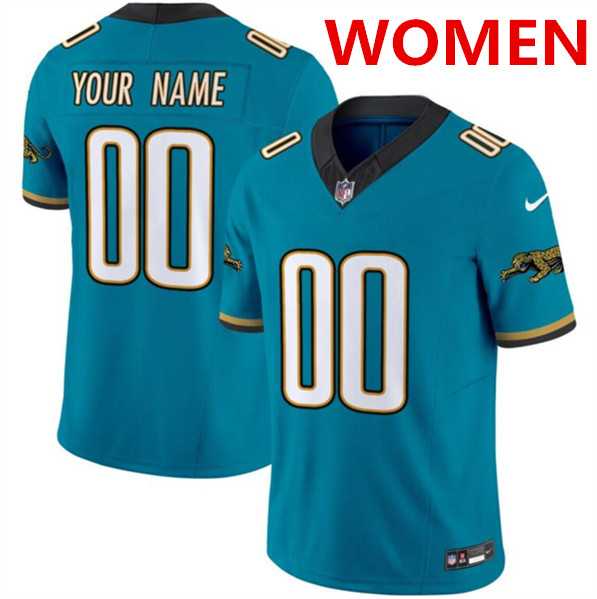 Women%27s Jacksonville Jaguars Active Player Custom Teal 2024 F.U.S.E. Prowler Throwback Vapor Limited Stitched Football Jersey->2024 mlb all-star->MLB Jersey